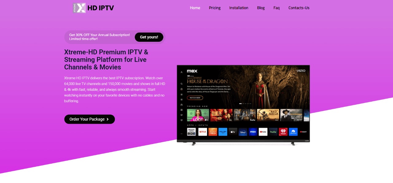 xtreme hd home page : The Best IPTV subscription for New Year 2026