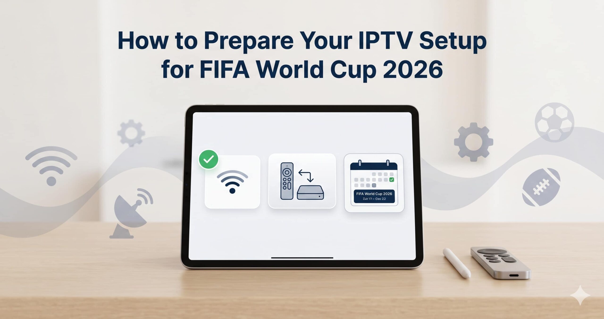 How to Prepare Your IPTV Setup for FIFA World Cup 2026